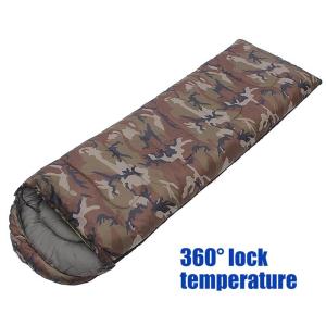 China Single Person Camping And Hiking Gear 210CM Camouflage Sleeping Bag wholesale
