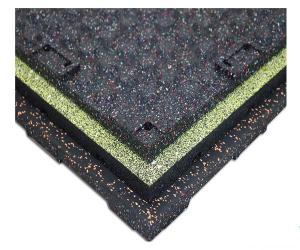 China Interlocking Playground Flooring Mats 20mm Thickness Wearproof Shock Resistant wholesale
