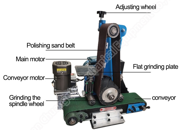 Surface Steel Polishing Machine Surface Belt Grinding Deburring Machine For Flat Sheet Metal
