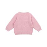 100% Cotton Custom Made Sweaters Neutral Baby V-Neck Rib Knitted Cardigan Button
