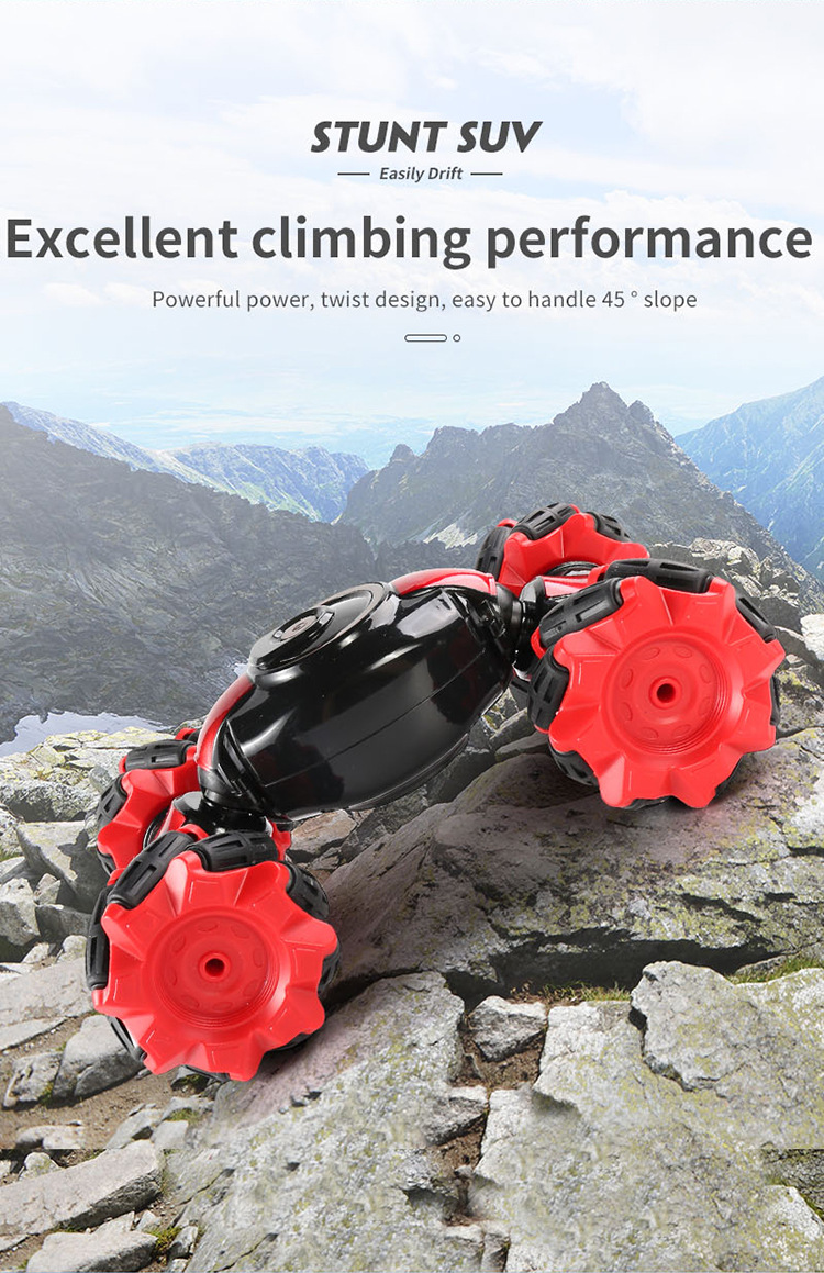 Watch Remote Control Deformation Off-Road Vehicle Drift Climbing Car with USB Cable