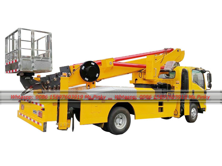 Cheaper Price 28M 30M 33M 36M ISUZU Telescopic Boom Isuzu Manlifter Truck With Aerial Bucket for Sales