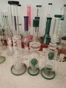 China 12inch Glass Water Bongs Smoking Water Pipe Bonge DAB Rig Pipes Hand Blown wholesale