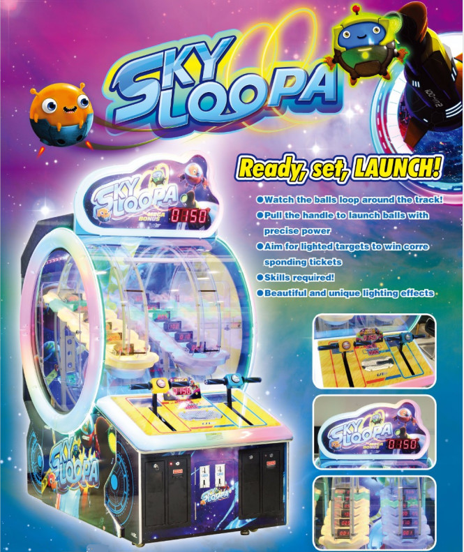 Skill SKY LOOPA Arcade Game Machine For Kids Family