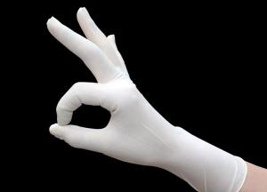 China Protective Soft Long Sterile Latex Surgical Gloves Resisting Acid wholesale
