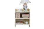 Durable Wooden White Small Night Stands 3 Tier Shelves Environment Friendly