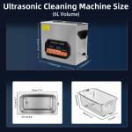 Professional Ultrasonic Cleaner 180W Dual Mode Degas/Semi w/ 300W Heater Digital