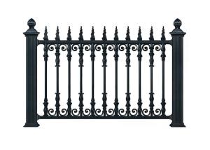 China Wrought Iron Gate Match Temporary Outdoor Fence For Home Ornament wholesale