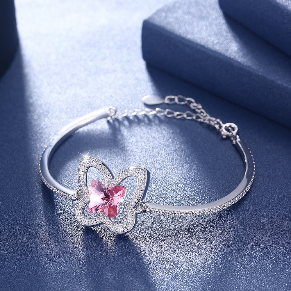 Butterfly Sterling Silver Slider Bracelets