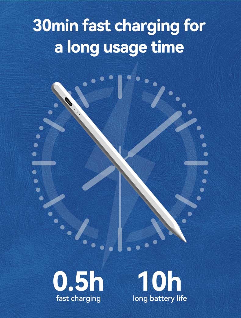 Rubber Tip Aluminum Drawing Pen Lightweight For Tablets Smartphones Computers