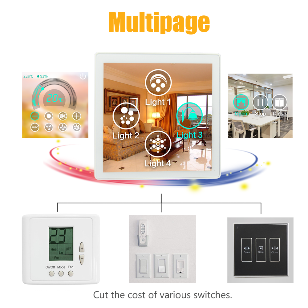 EU UK USA Wifi Electrical Switch , IOS / Android Smartphone Light Switch