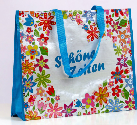 Laminated PP Woven Packaging Bags Carrier CMYK Glossy Matte Finish