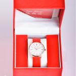 11cm Red Wrist Watch Accessories Box Pillow Leather Watch Case
