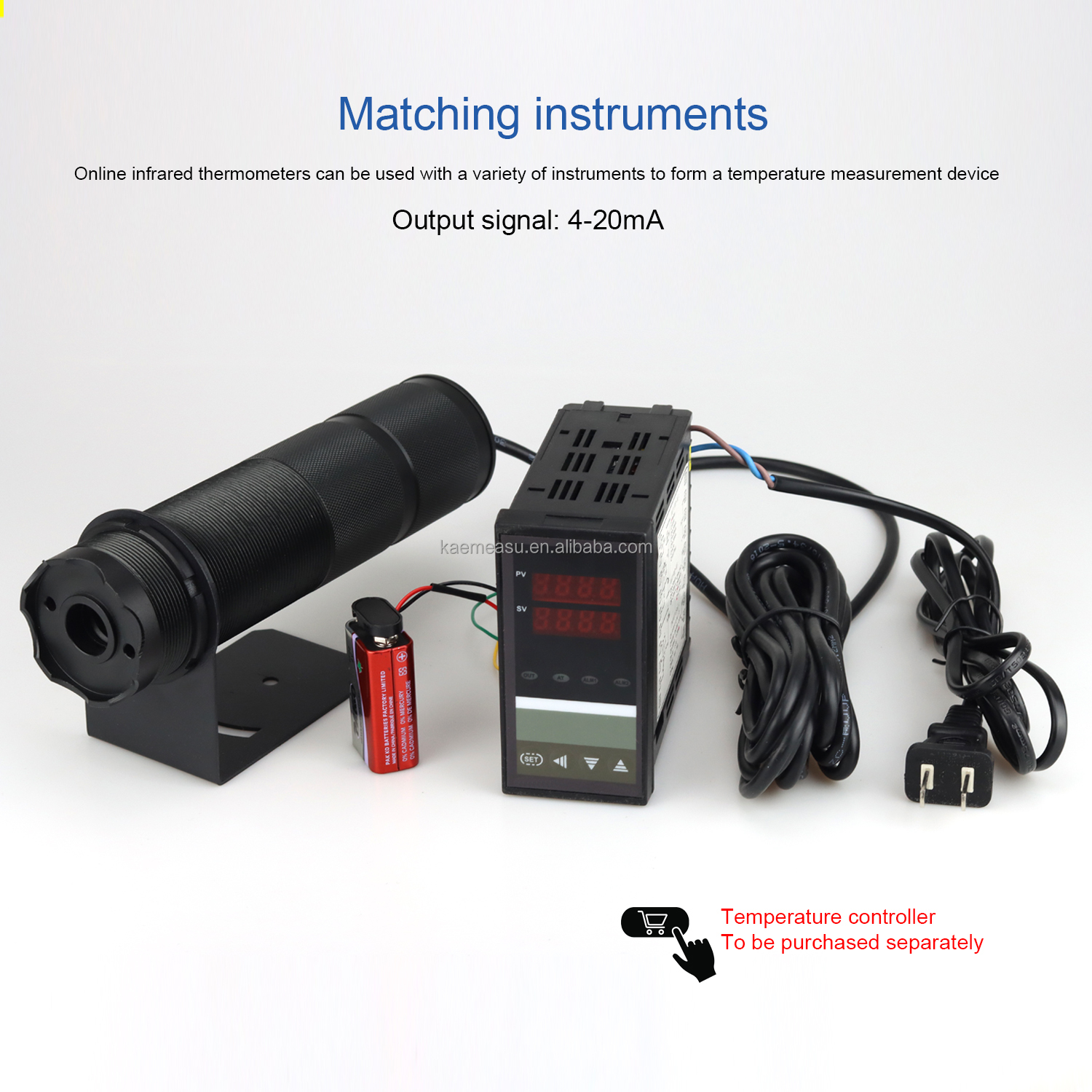 kaemeasu Temperature Transmitter High Precision Pyrometer Temperature Sensor -50~1800℃