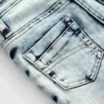 Slim Fit Long Section Kids Denim Clothes , 2 - 8 Years Children Denim Jeans