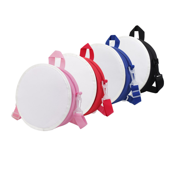 Blank Cute Crossbody Bag Small Round Sublimation Coin Purse For Ladies Or Students
