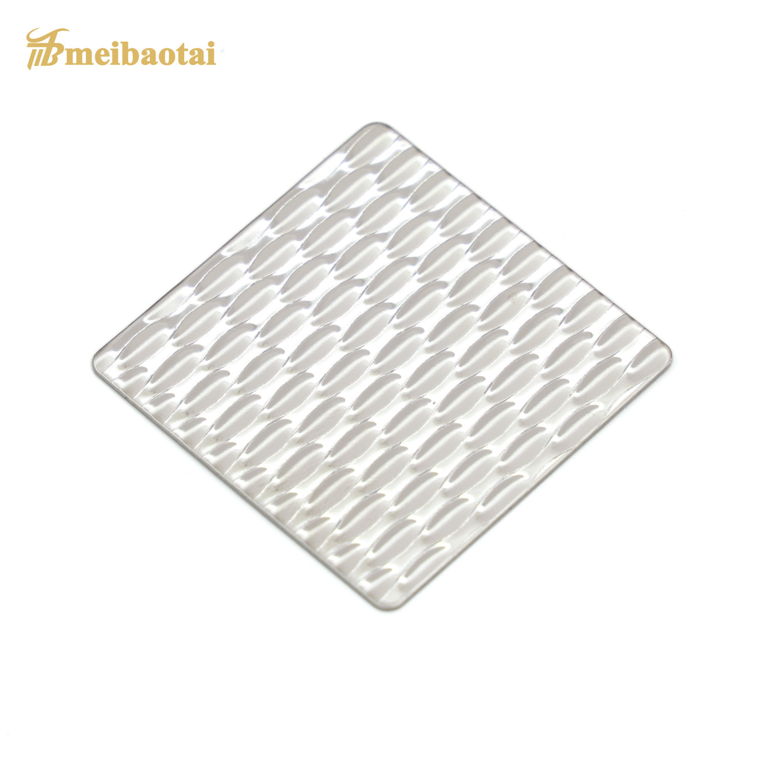 Ss304 Mirror Embossed Stainless Steel Sheet Decoration Wall