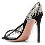 Mature Sexy Women High Heel Sandals Women Shinny Summer Sandal With Crystal