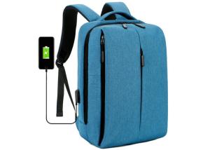 China Anti - Wear Custom Logo Backpack , Multi Functional Business Travel Backpack wholesale