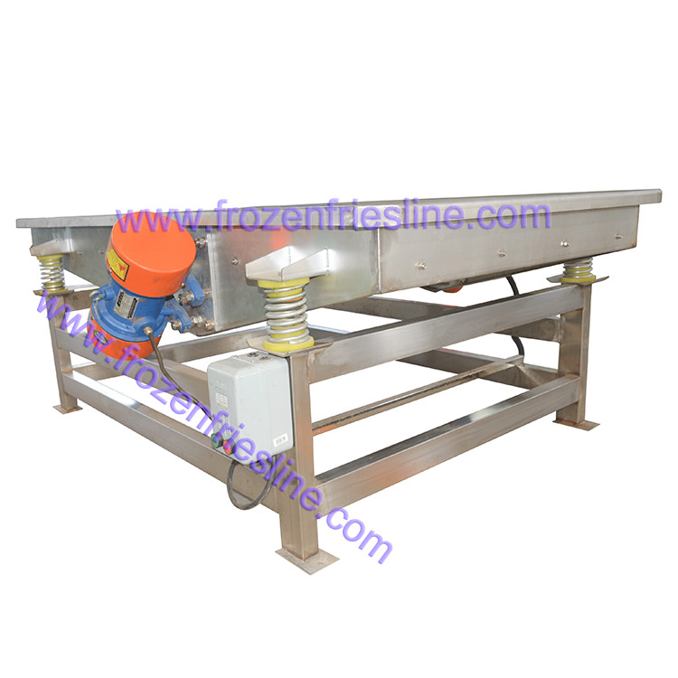 Linear Vibrating Fruit Vegetable Drying Machine High Amplitude