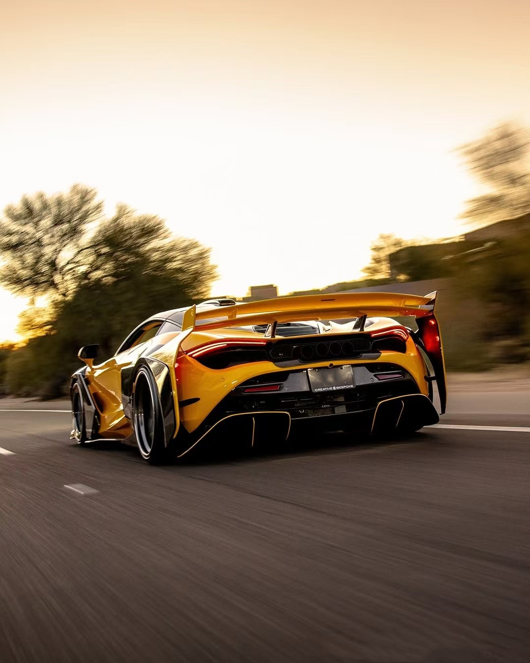 720s Mclaren Body Kit Carbon Fiber Widebody ZE Style Front And Rear Bumper