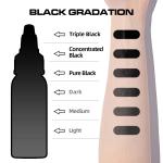Dark Tattoo Pigment Ink Concentrated Black Cosmetic Tattoo Ink