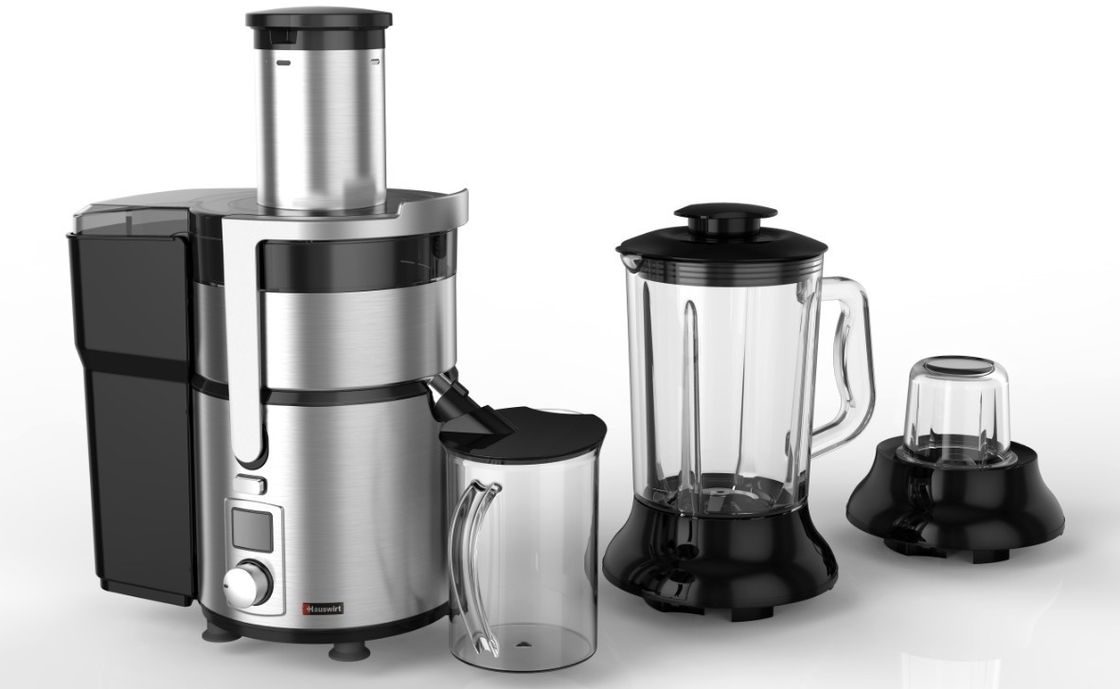 1000W DC Motor Stainless Steel Power Extractor with LCD Display and Pulse Button