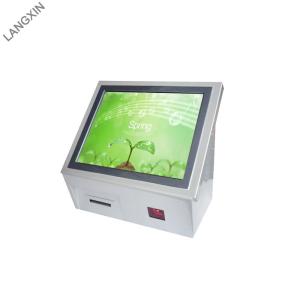 China Self Service Countertop Touch Screen Kiosk With QR Barcode Scanner wholesale