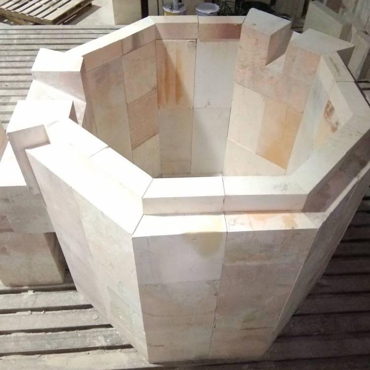 AZS Refractory Brick for Glass Bottles Making Furnace Customized Size from Manufacture