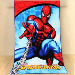 China Cheap Kids Microfiber cartoon printed spider-man beach towels wholesale