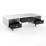 KD Package 32.5KG Multifunctional Solid Wood Coffee Tables