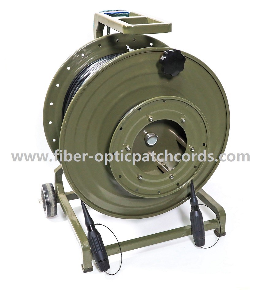 Fiber Optic Cable Expanded Beam Connector to LC 6Core Plug Socket Terminated harsh environment Armored field Fiber Optic Patch Cord