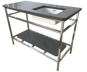 China 304# polishedfinish stainless steel metal hotel bathroom vanity/bathroom cabinet wholesale