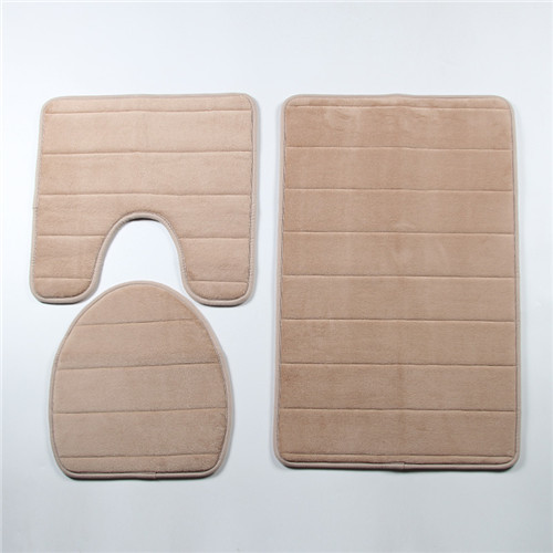 Anti Fatigue 35D 12mm Memory Foam Bath Mat 3 Piece Memory Foam Bath Mat Set
