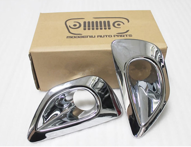 High quality ABS chrome Car front fog light cover For JEEP Grand Cherokee 2013-2014 Auto accessories