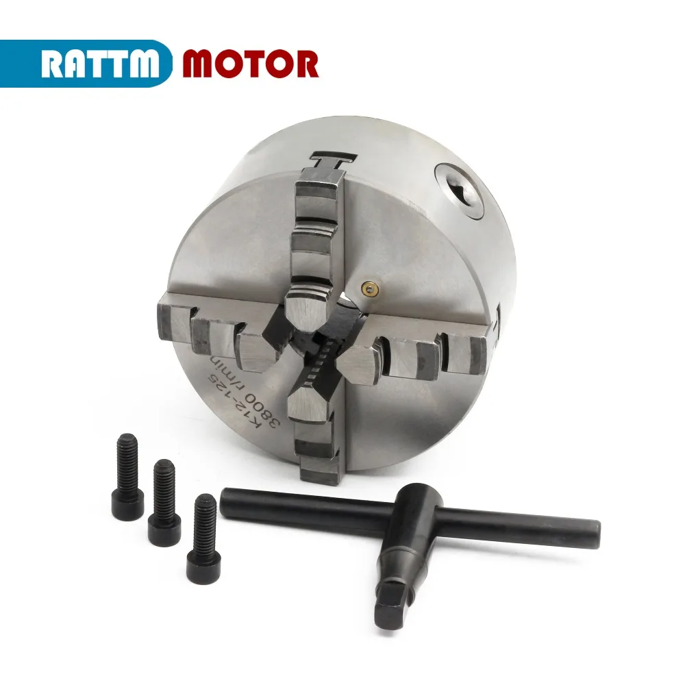 4 Jaws Manual Self Centering Lathe Chuck K12-125mm