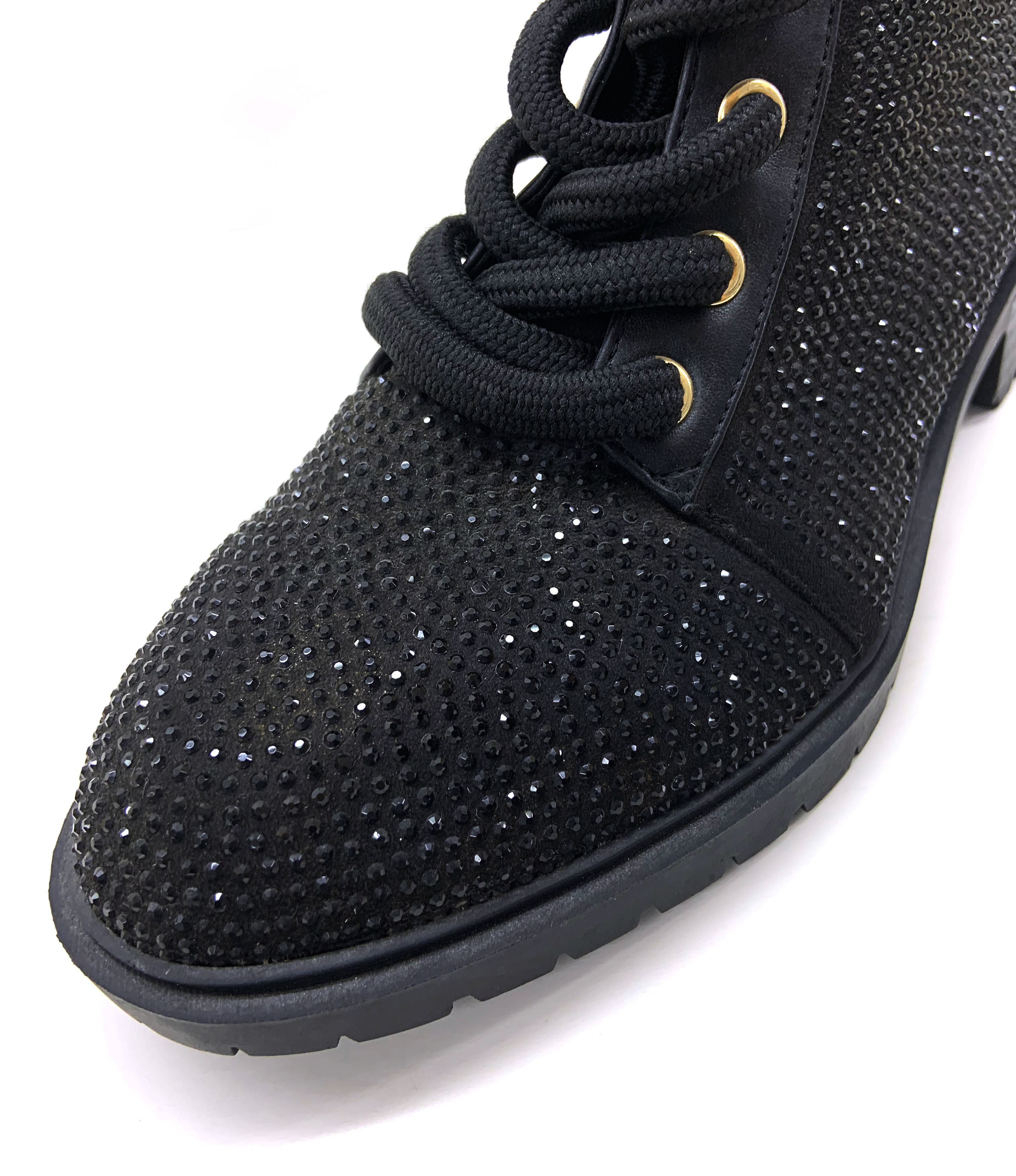 Customized Lace Up Womens Shoes Round Toe Shape With Mid Calf Height