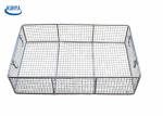 Sliding SUS304 Chicken 1.0mm Basket Woven Grille Steel Mesh