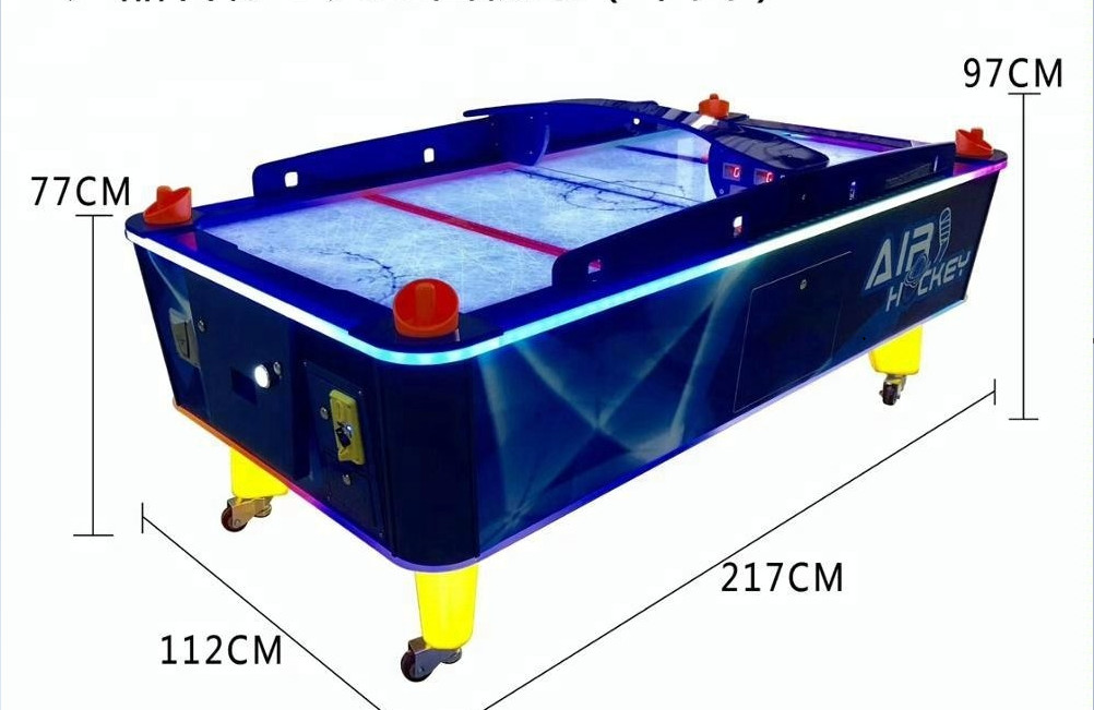 Blue Indoor Air Hockey Table , Sports Game Air Hockey Table Tennis Table