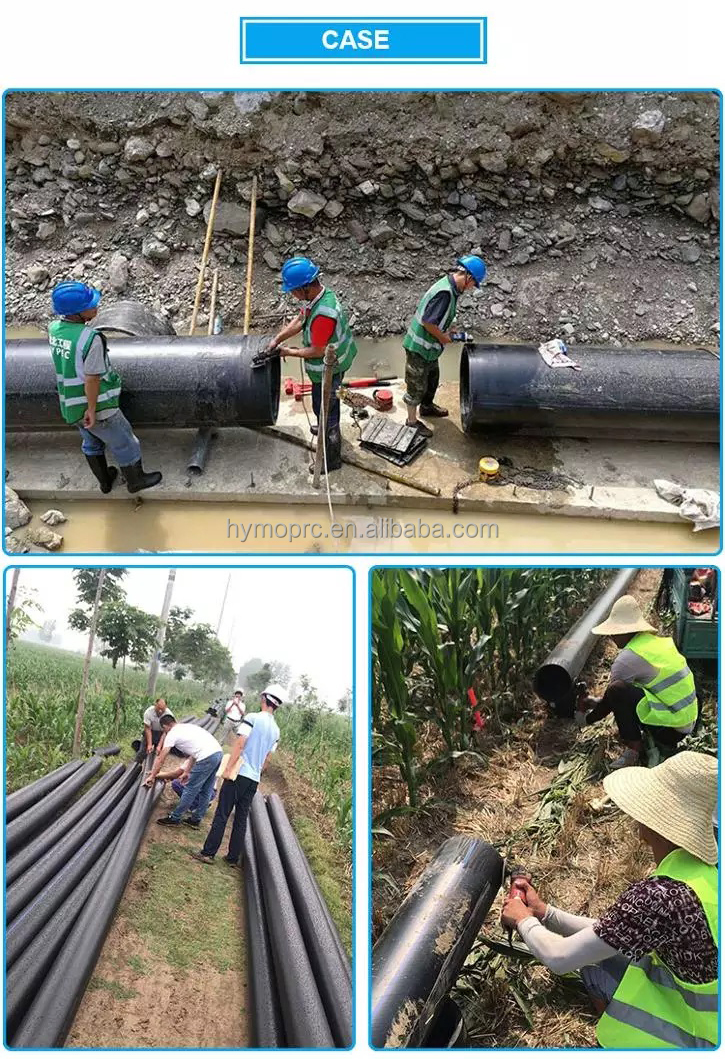 Black HDPE Mining and Sewage Water Pipe with OEM Yes from at Prices on Pipe Fittings