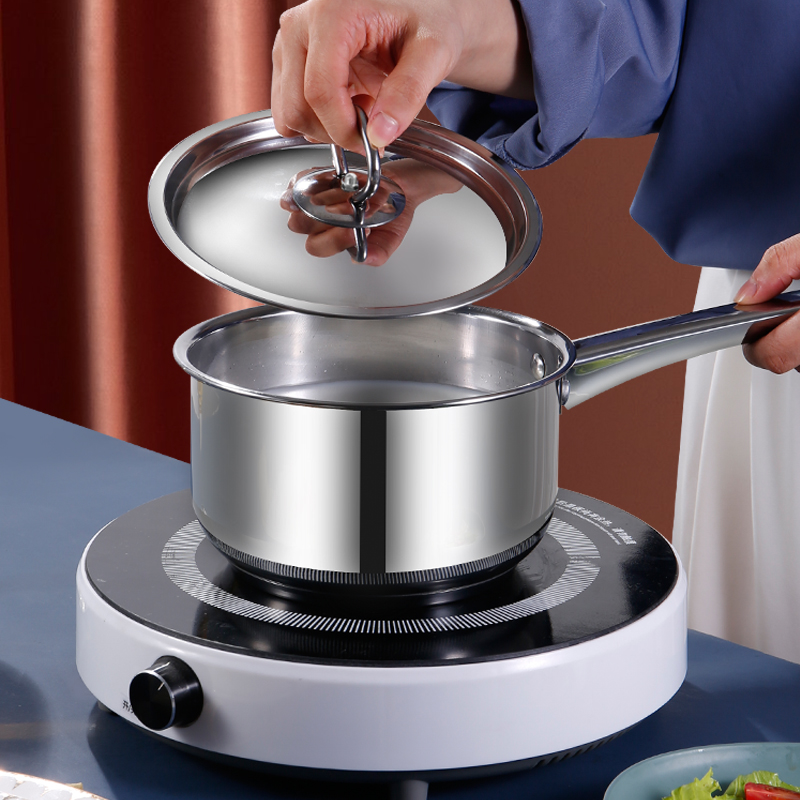 Kitchen Stainless Steel Cookware Set 15pcs SS410 Milk Soup Pot