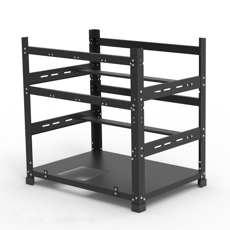 12GPU Server Case Open Air Frame Mining Miner Rig For ETH BTC LTC Crypto Coin Mining