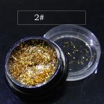 Japanese Manicure Ultra-thin Foil Platinum Powder Laser Glitter Nail Foil Flakes