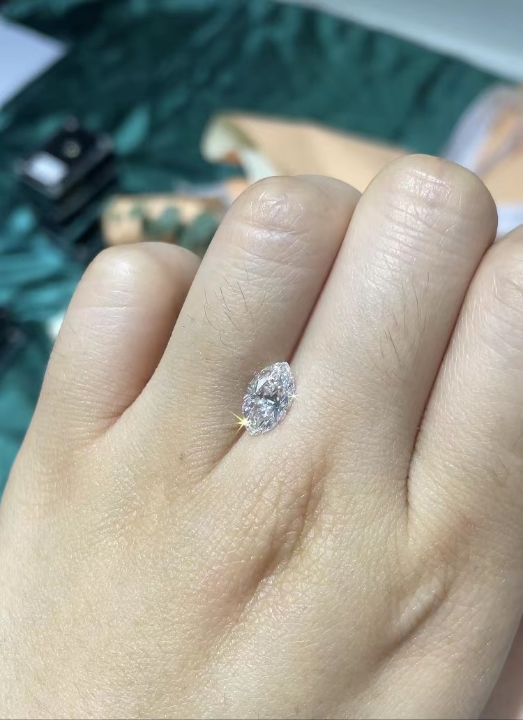 Colorless 10 Mohs Marquise Loose Lab Grown Diamonds 1-1.99Carat