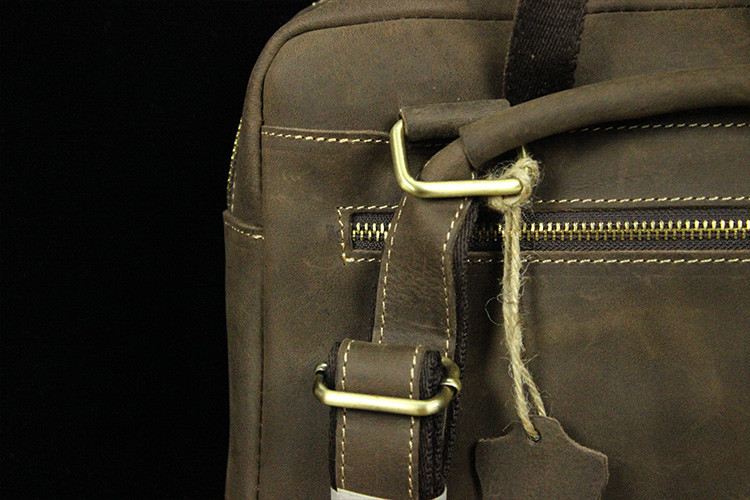 Slim Large Genuine Leather Laptop Backpack Mens Ladies Women'S