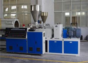 China Conical Twin Screw Extruder Plastic Extrusion Line For PVC Pipe wholesale
