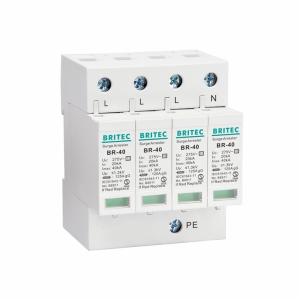China Lightning Protection 4P AC230V 3 Phase Surge Protection Device wholesale