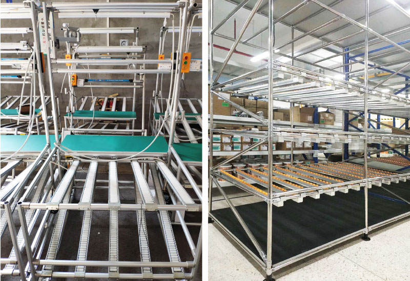 The Third Generation Lean Pipe Aluminium Alloy Tube For Pipe Rack System  Automation Equipment