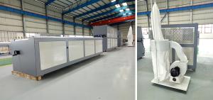 China Outdoor Garden WPC Decking Profile Extrusion Line 1240MM Waterproof wholesale