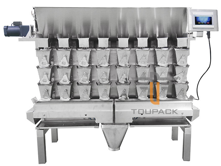 8 Head Combination Weigher Pork Chicken Wings Anti Sticking Screw Feeding Multihead Weigher